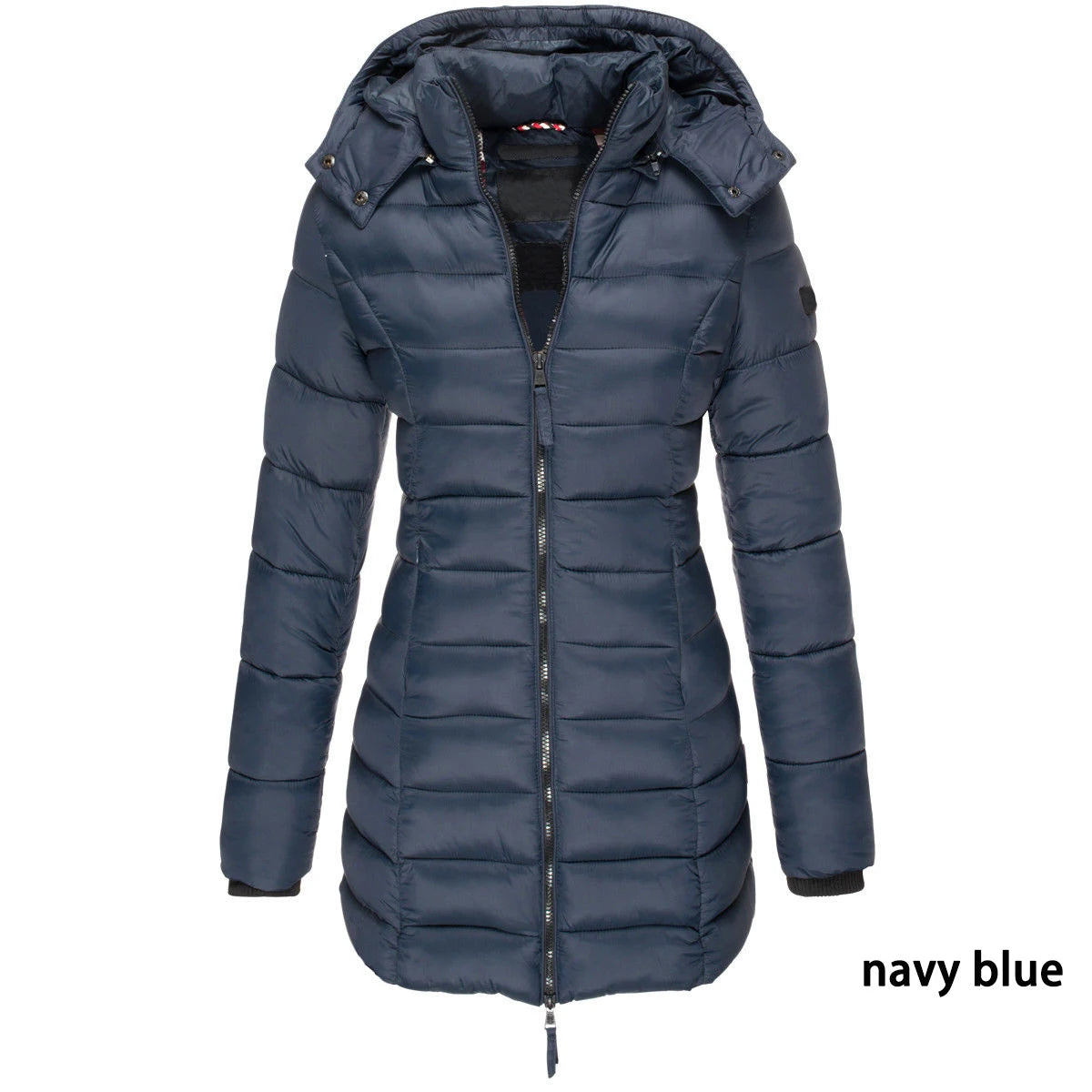 Winter Jackets for Women Zipper Hooded Cotton Padded