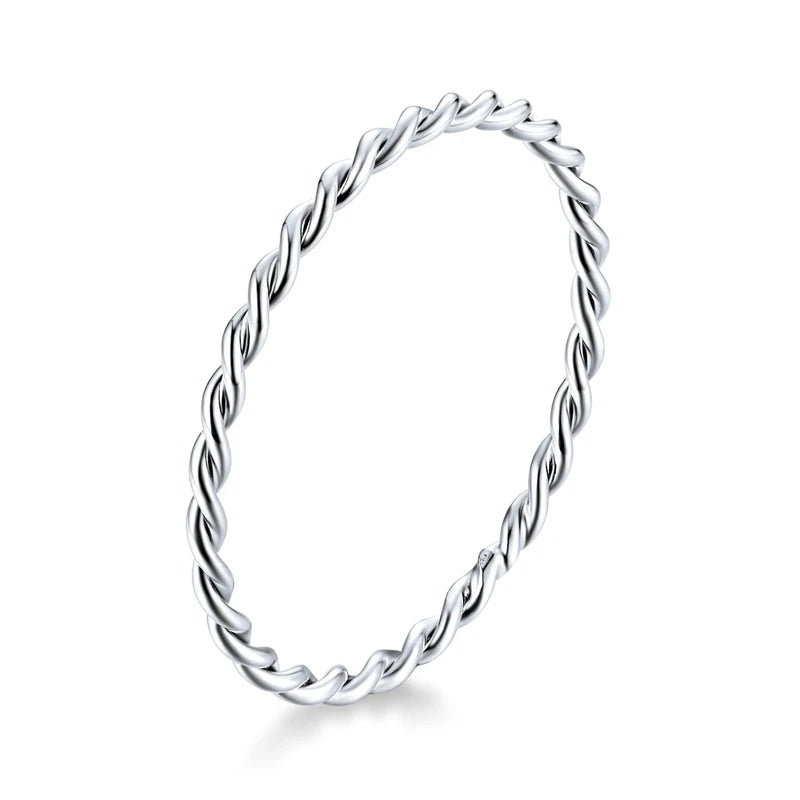 Braided Texture Twisted Eternity Band