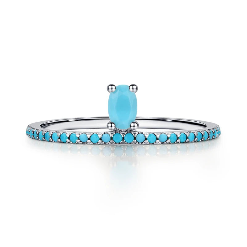 Classic Exquisite Circle Turquoise Charm
