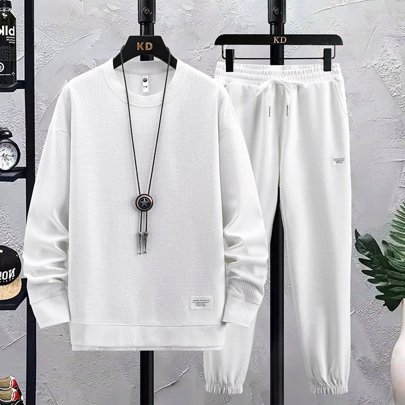 Trendy Blue Sweatshirt and Jogger Set