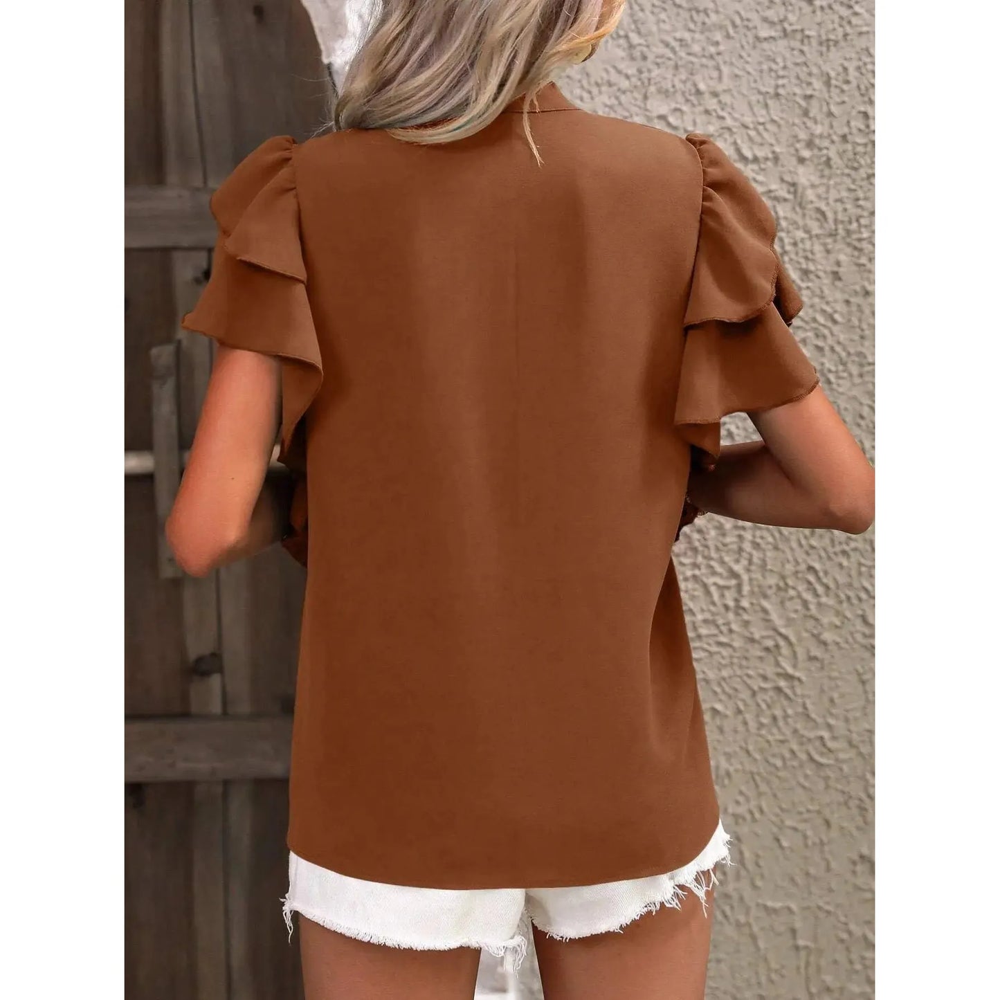 Dark Green Elegant Pullover Blouse 2025