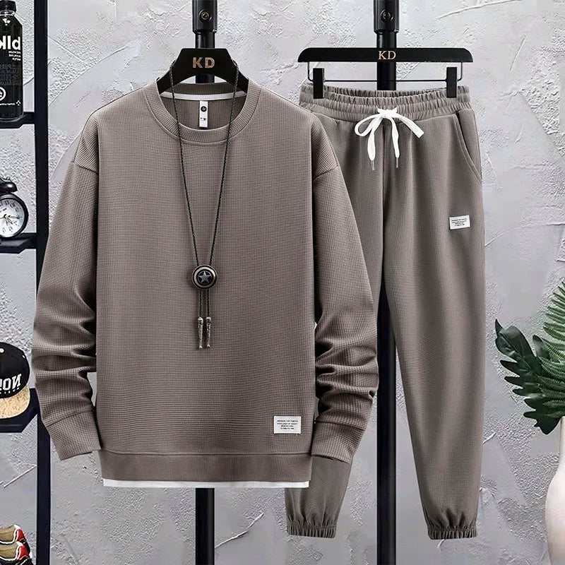 Trendy Blue Sweatshirt and Jogger Set