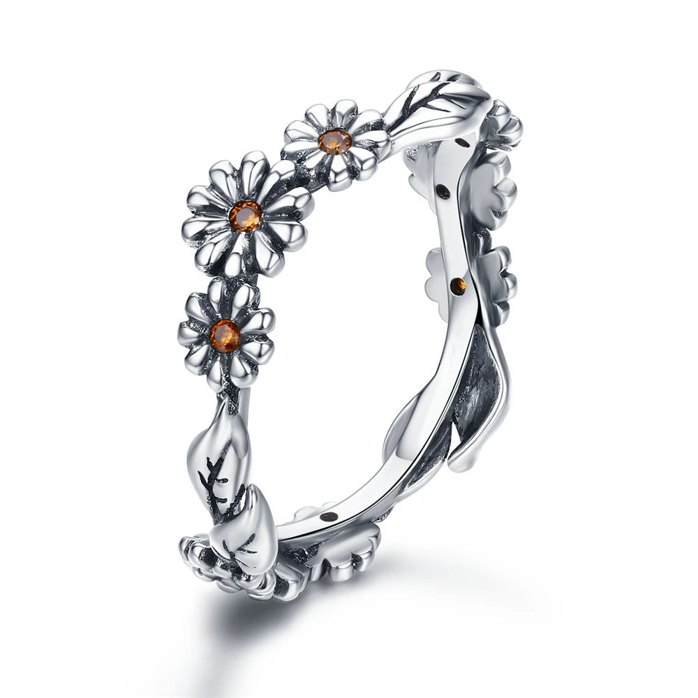 Pink Flower Rings
