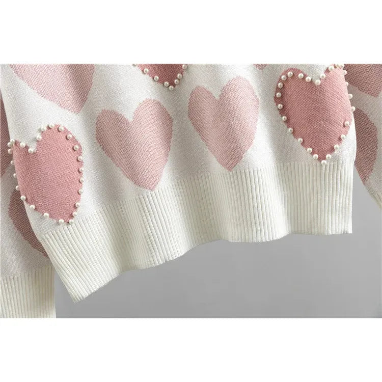 Adorable Heart Print Two-Piece Set: Cute and Comfy