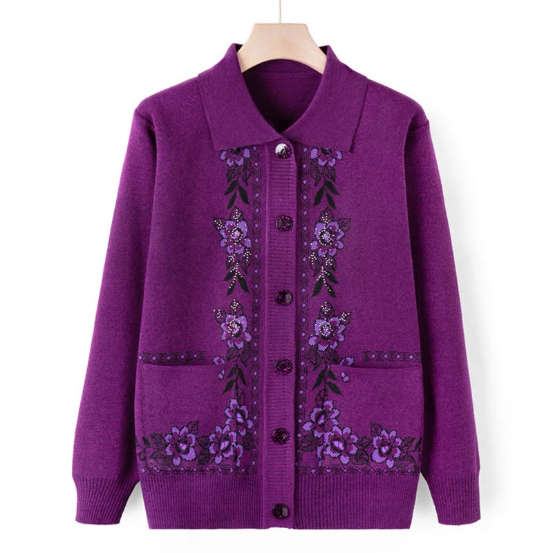 Woolen Coat Lapel Collar Women Spring Autumn