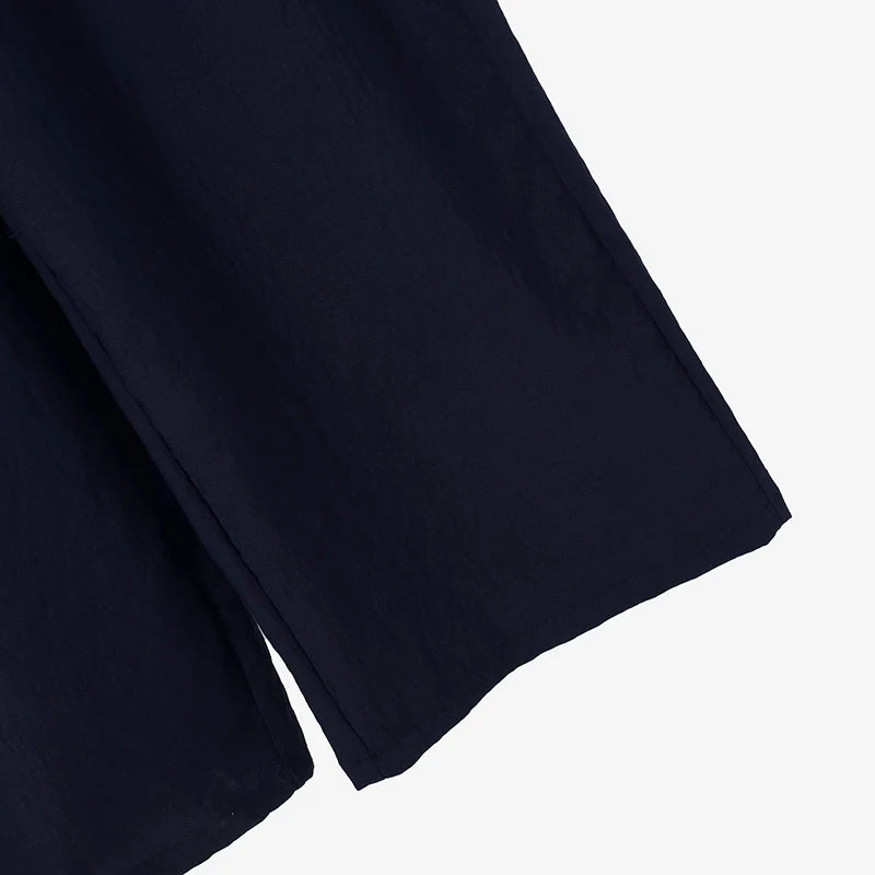 Chic Navy Two-Piece Set: Casual and Comfortable