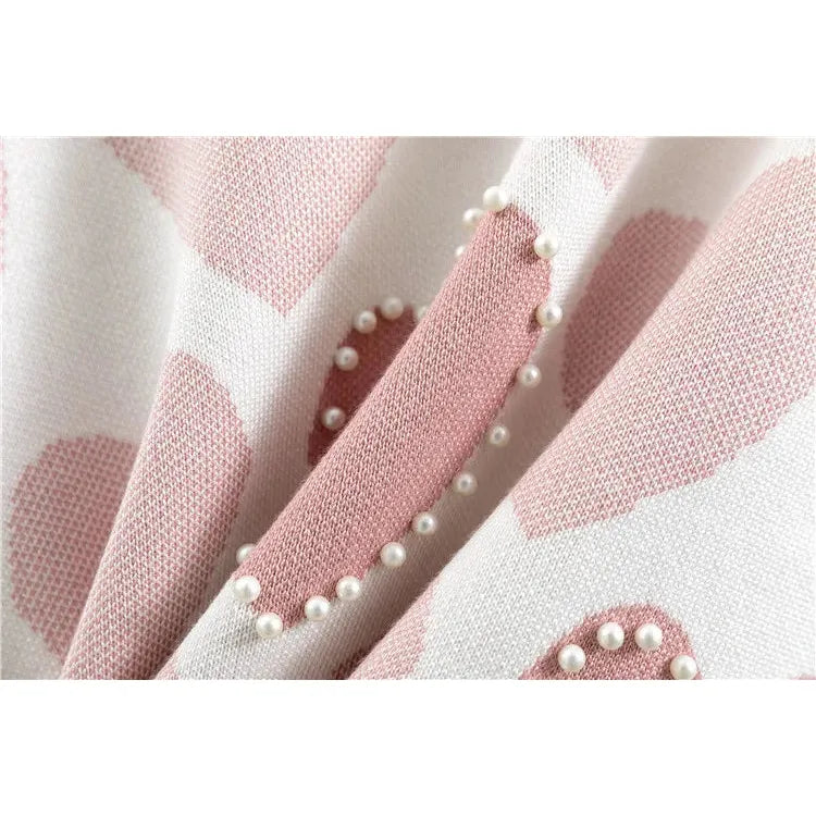 Adorable Heart Print Two-Piece Set: Cute and Comfy