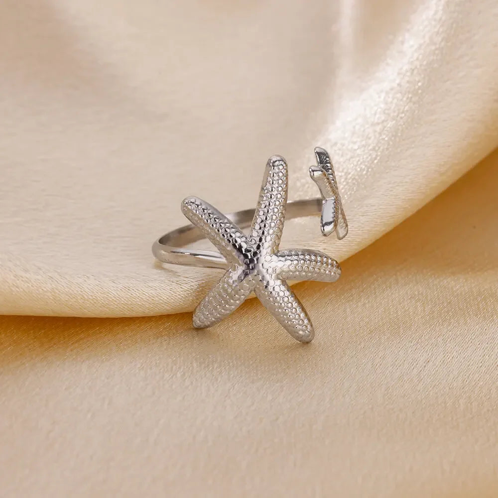 Starfish Turtle Golden Charm Jewelry