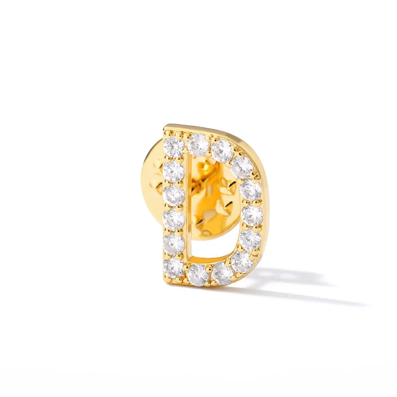 Crystal A-Z Letter Brooches