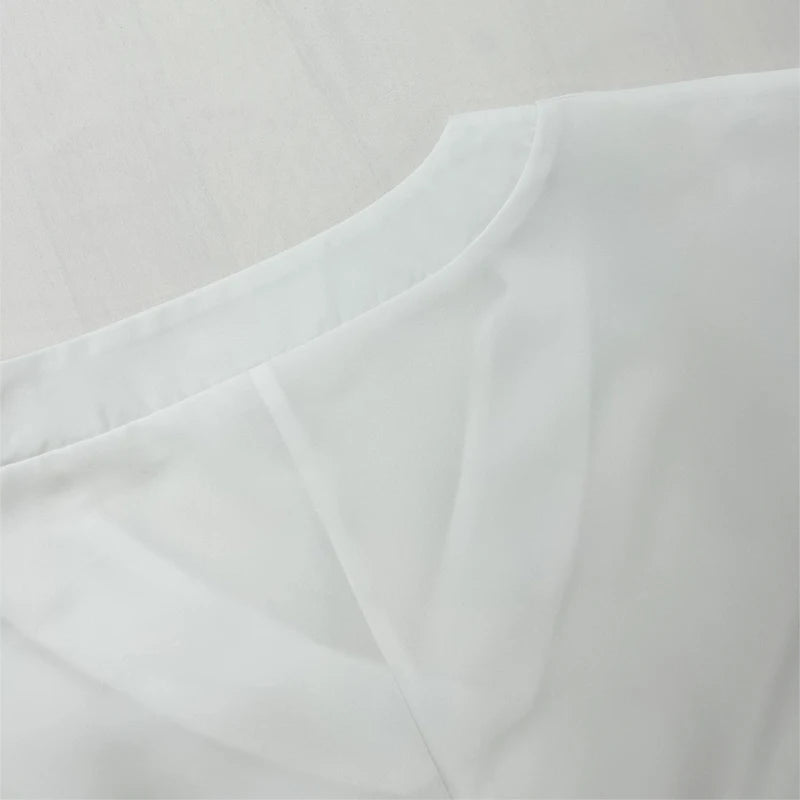 Stylish Blouse and Vibrant Wide-Leg Trousers