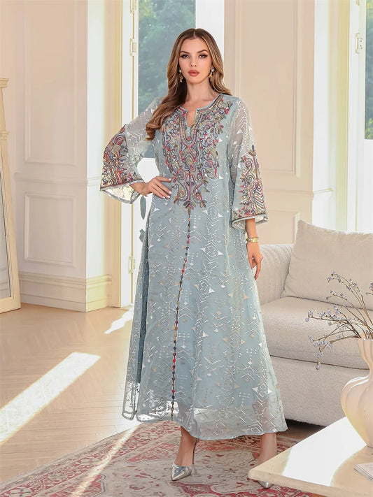 جلابيه مغربيه الكرومه مزخرفه فاخر وأناقة متألقة