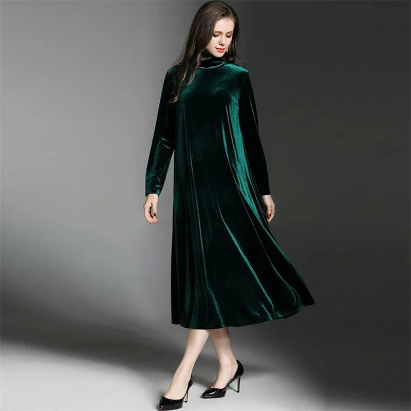 Winter Velvet Dress 2025