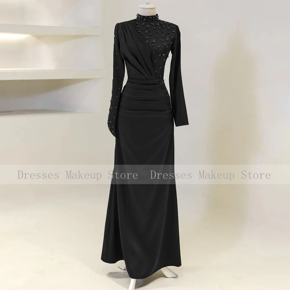 فستان سهرة أنيق بتصميم رائع باللون الأزرق الفاتح