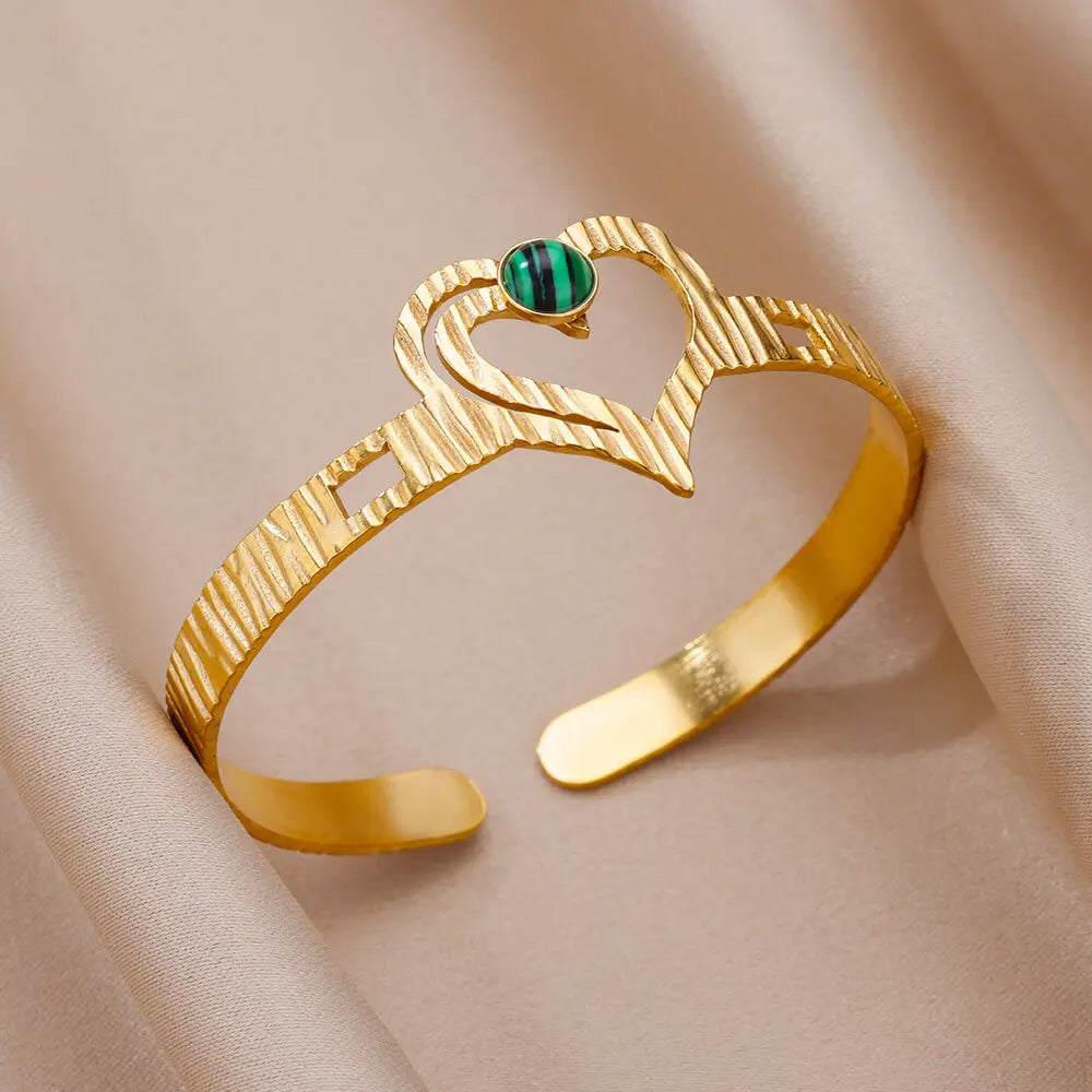 Gold Color Cuff Bracelets Bangle