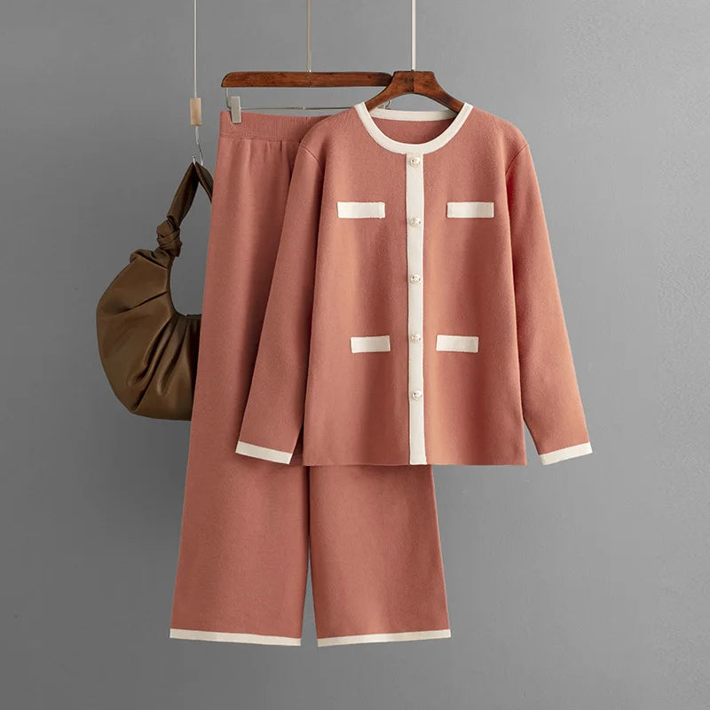 Elegant Blush Textured Ensemble: Effortless Chic Awaits