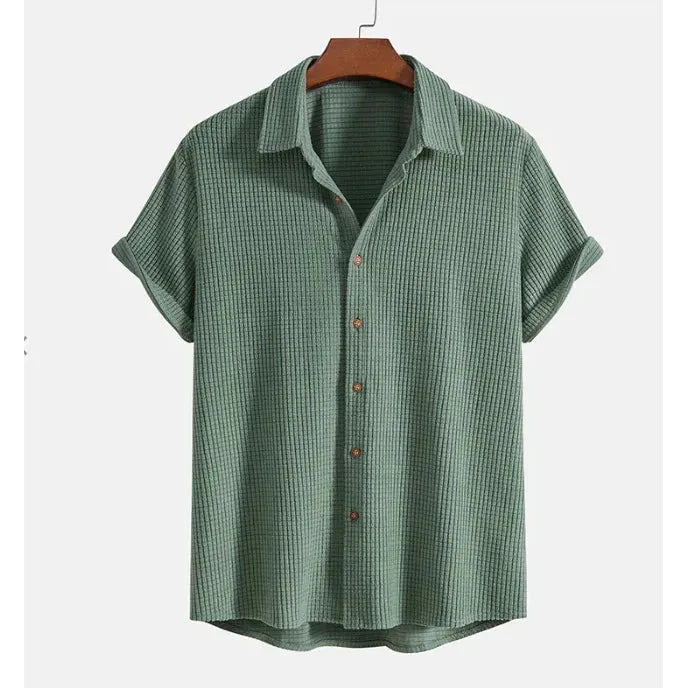 قميص رجالي صيفي فضفاض للشاطئ