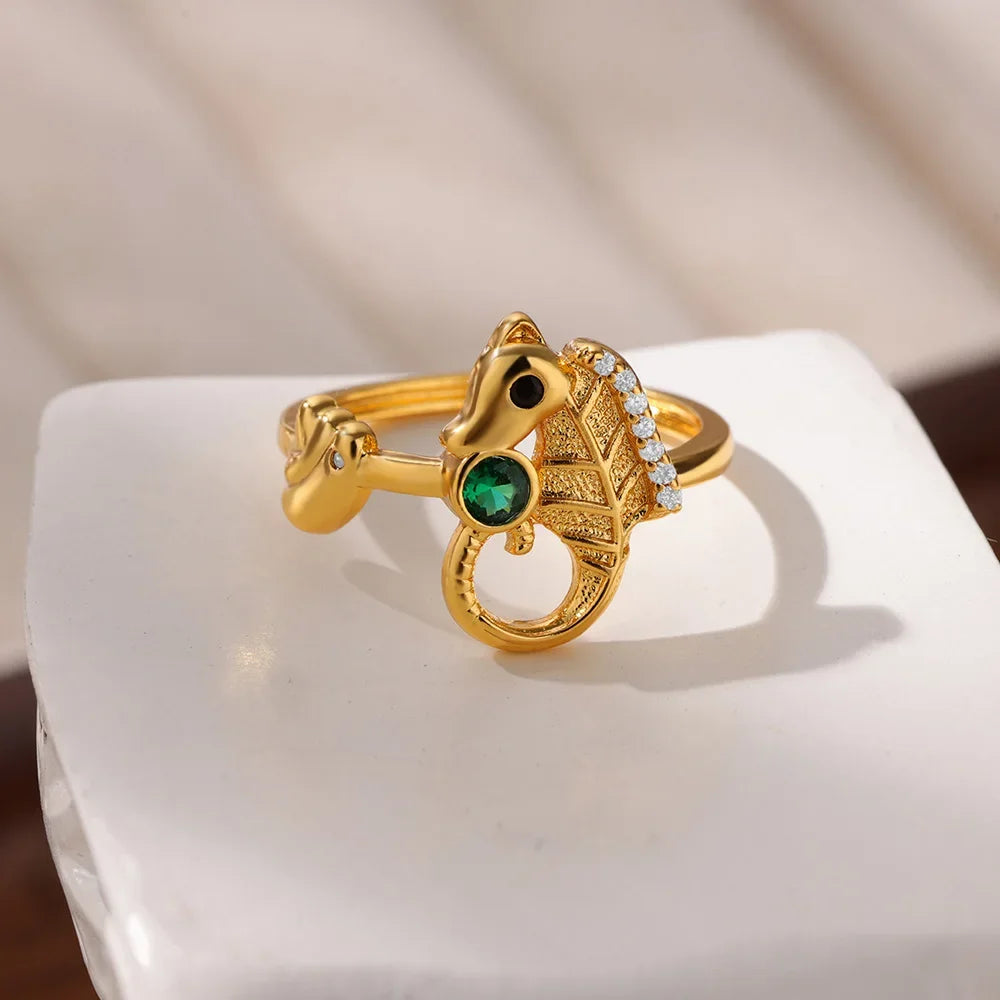 Starfish Turtle Golden Charm Jewelry