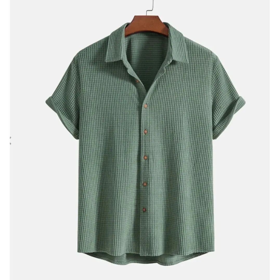 قميص رجالي صيفي فضفاض للشاطئ