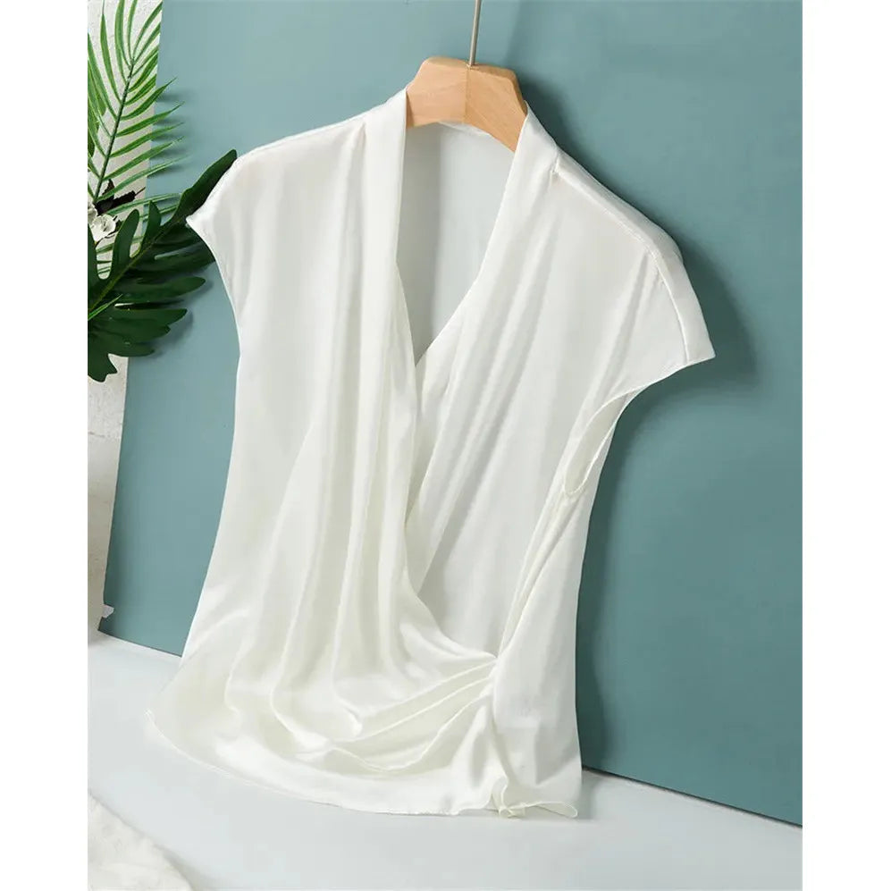 Elegant Satin Women Blouse