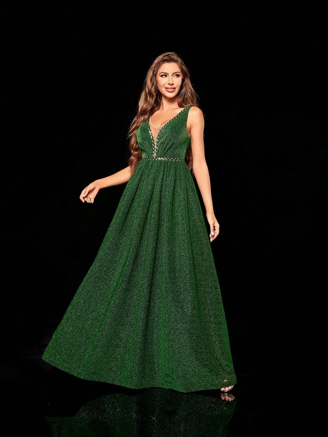 Shimmering Green Dress