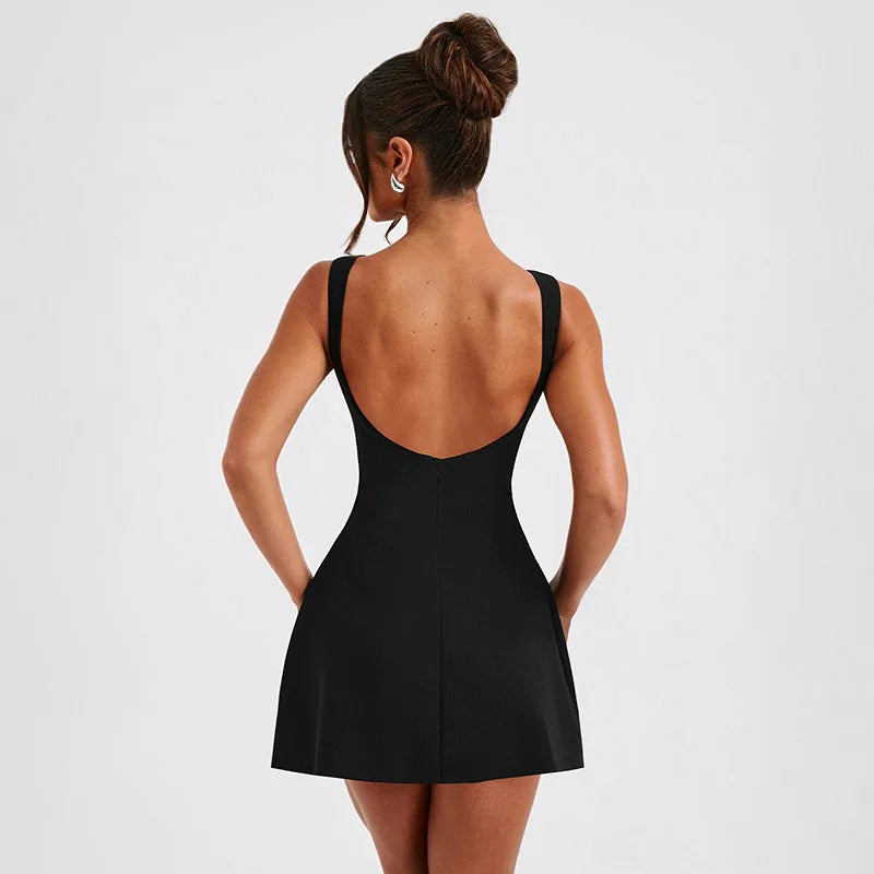 Modern Glamour: A Sleek Black Dress