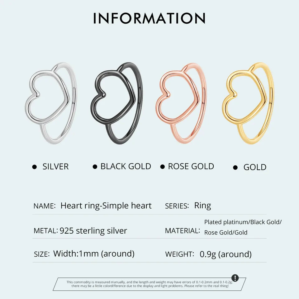 Heart Finger Rings