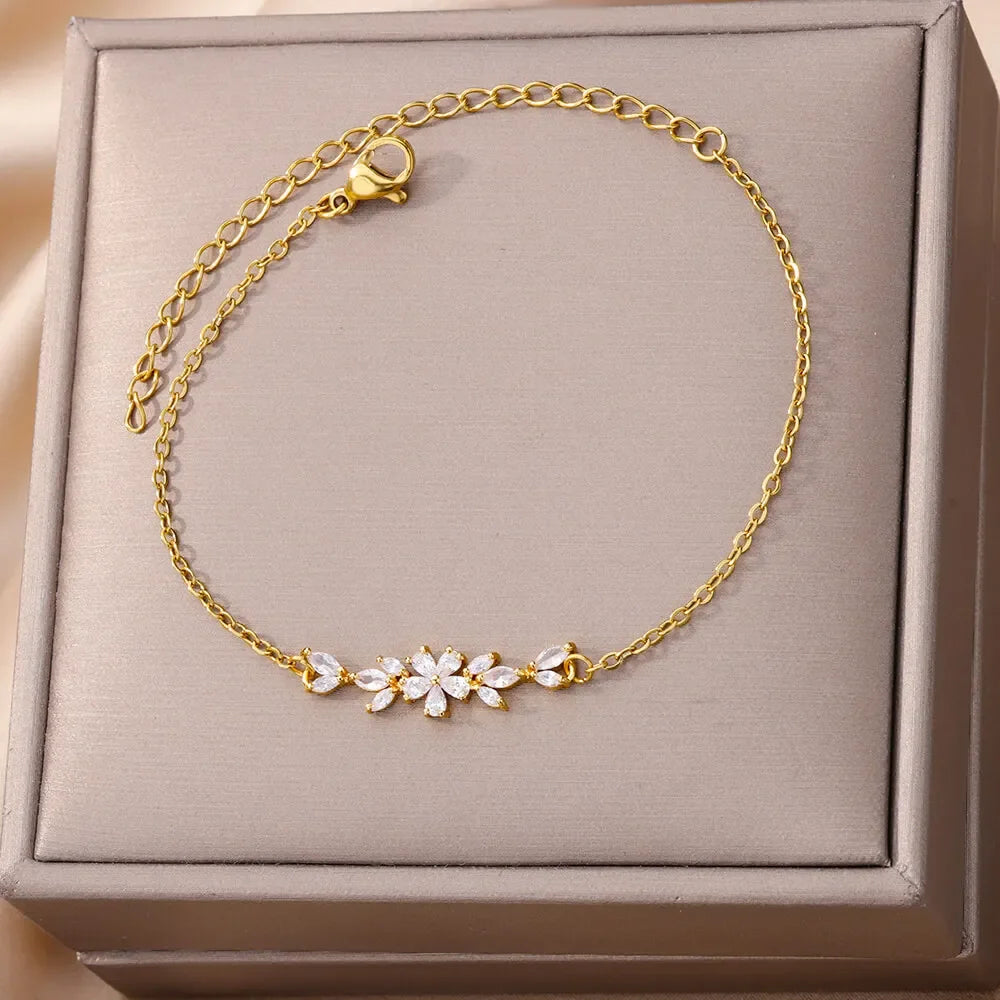 Gold Color Cuff Bracelets Bangle