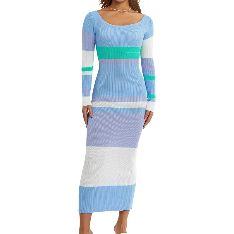 Beach Style Off Shoulder Crochet Maxi Dress
