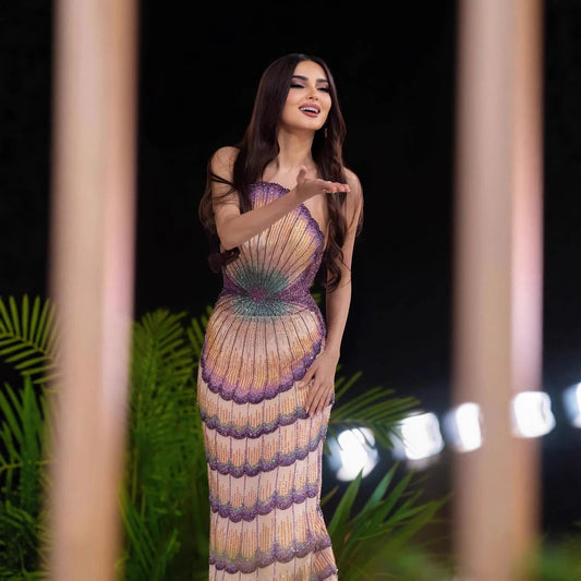 فستان همسة اللؤلؤ الملكية