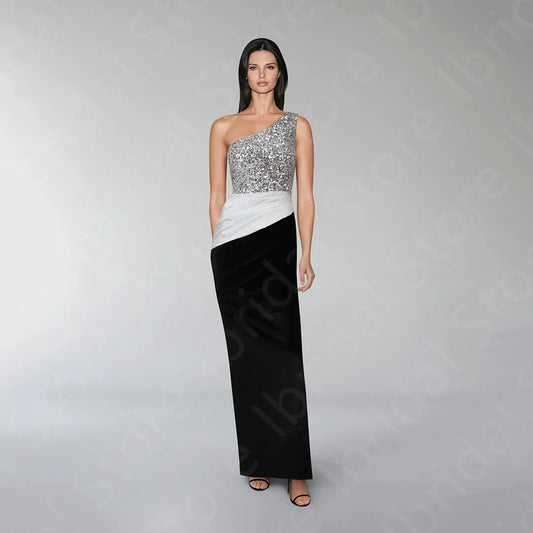 فستان أنيق لامع لامع