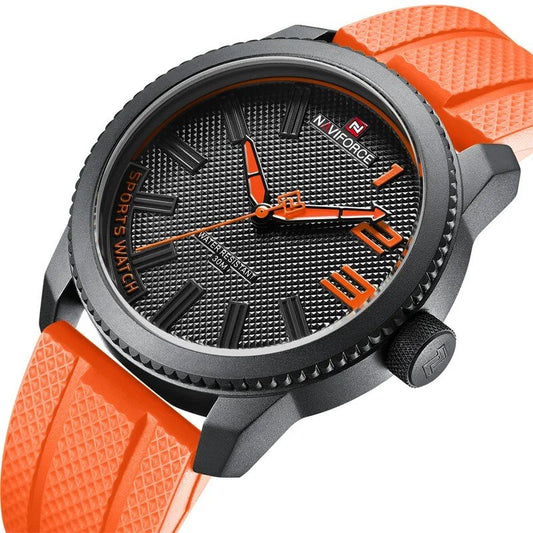 Bold and Dynamic: Sports Watch in Black and Orange