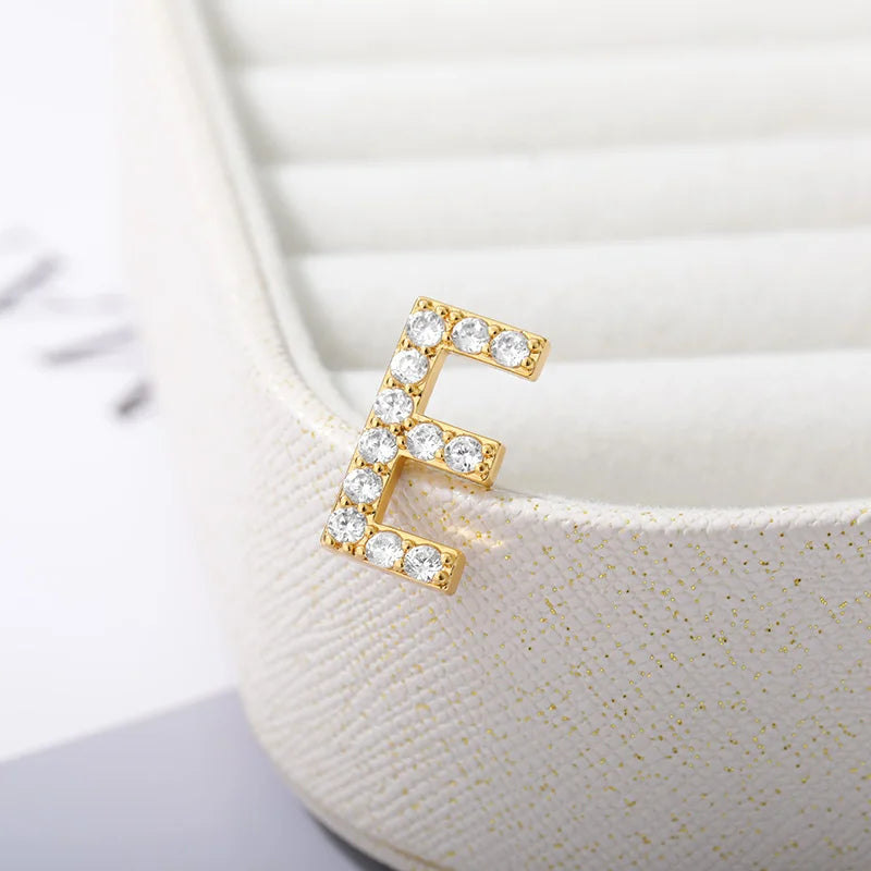 Crystal A-Z Letter Brooches