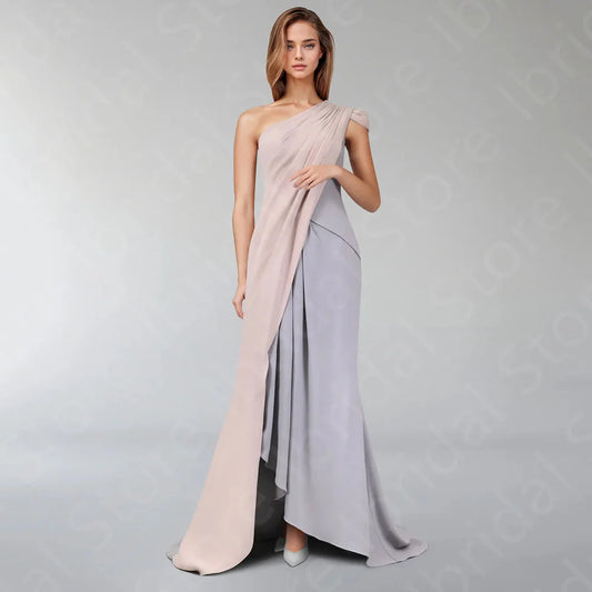 فستان أنيق بكتف واحد