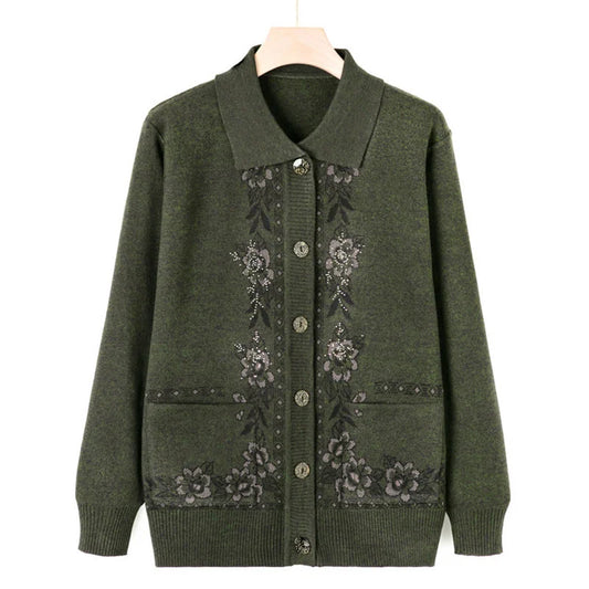 Woolen Coat Lapel Collar Women Spring Autumn