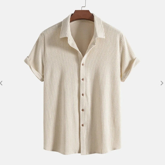 Summer Men's Casual Loose Beach Shirt